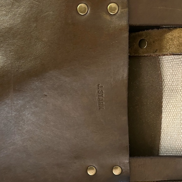 J. Stark University Leather Tote Bag - Picture 2 of 7